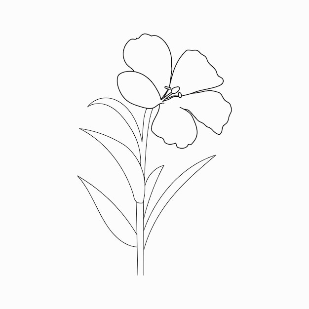 就学前の子供のための美しい簡単な花の塗り絵かわいい教育の花の塗り絵ページ