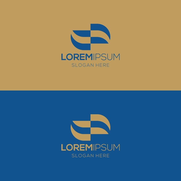 Beautiful and elegant geometric corporate logo design template