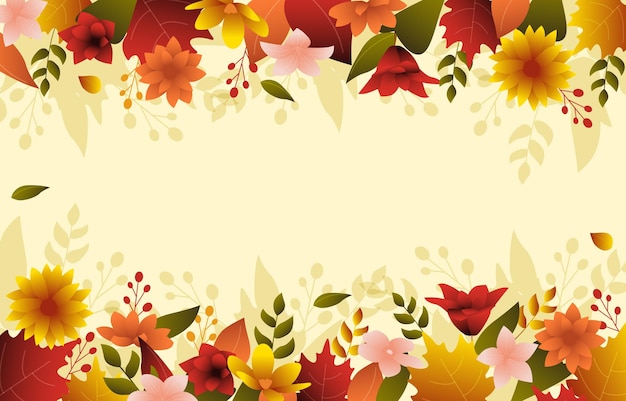 Beautiful Fallen Flower Fall Autumn Summer Background