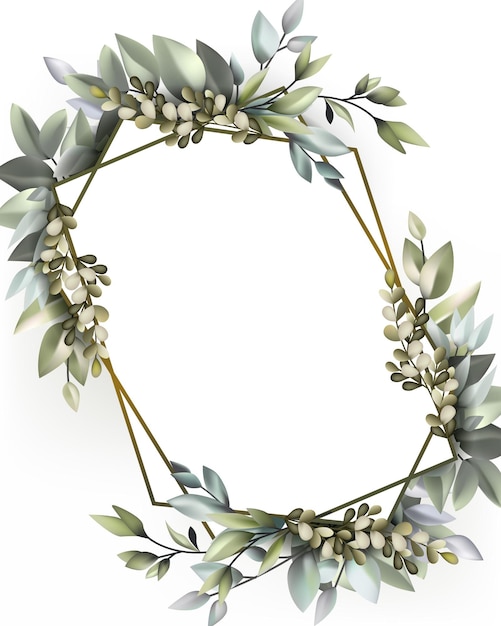 beautiful flora framing with copy space