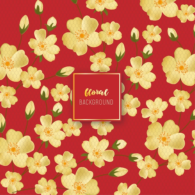 Beautiful floral  background design