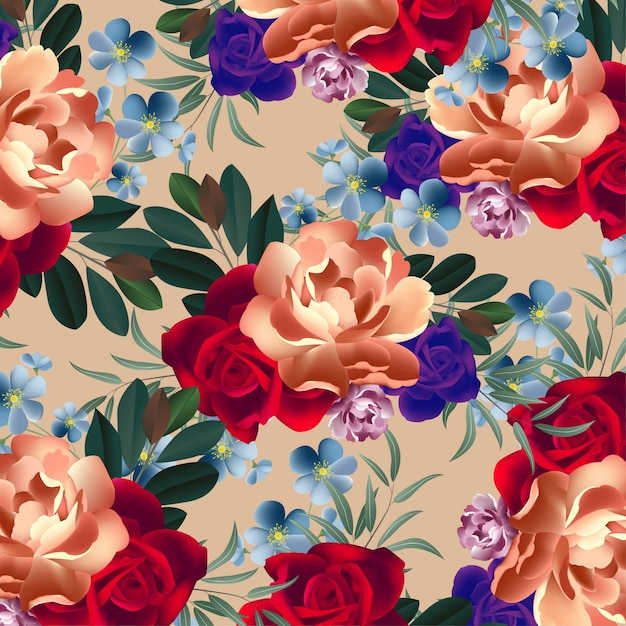 beautiful floral background design