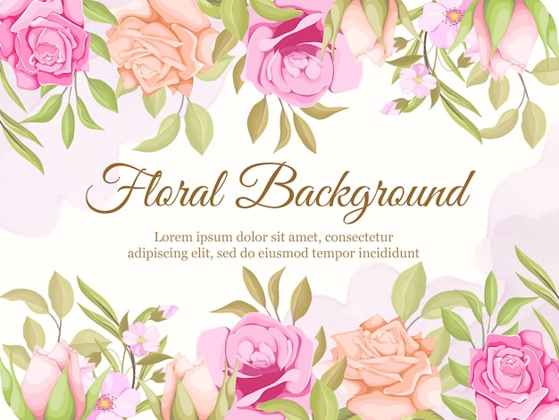 Beautiful floral background design