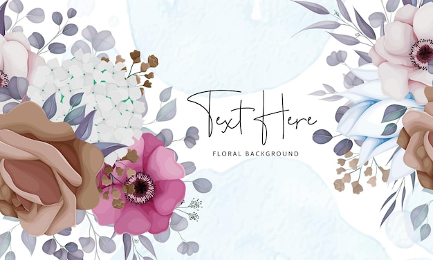 Beautiful floral background design