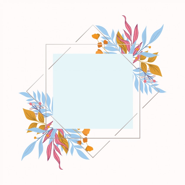 Vector beautiful floral background template
