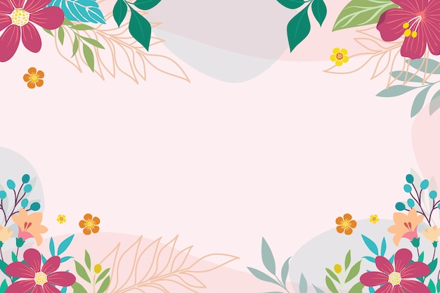 Beautiful floral background template