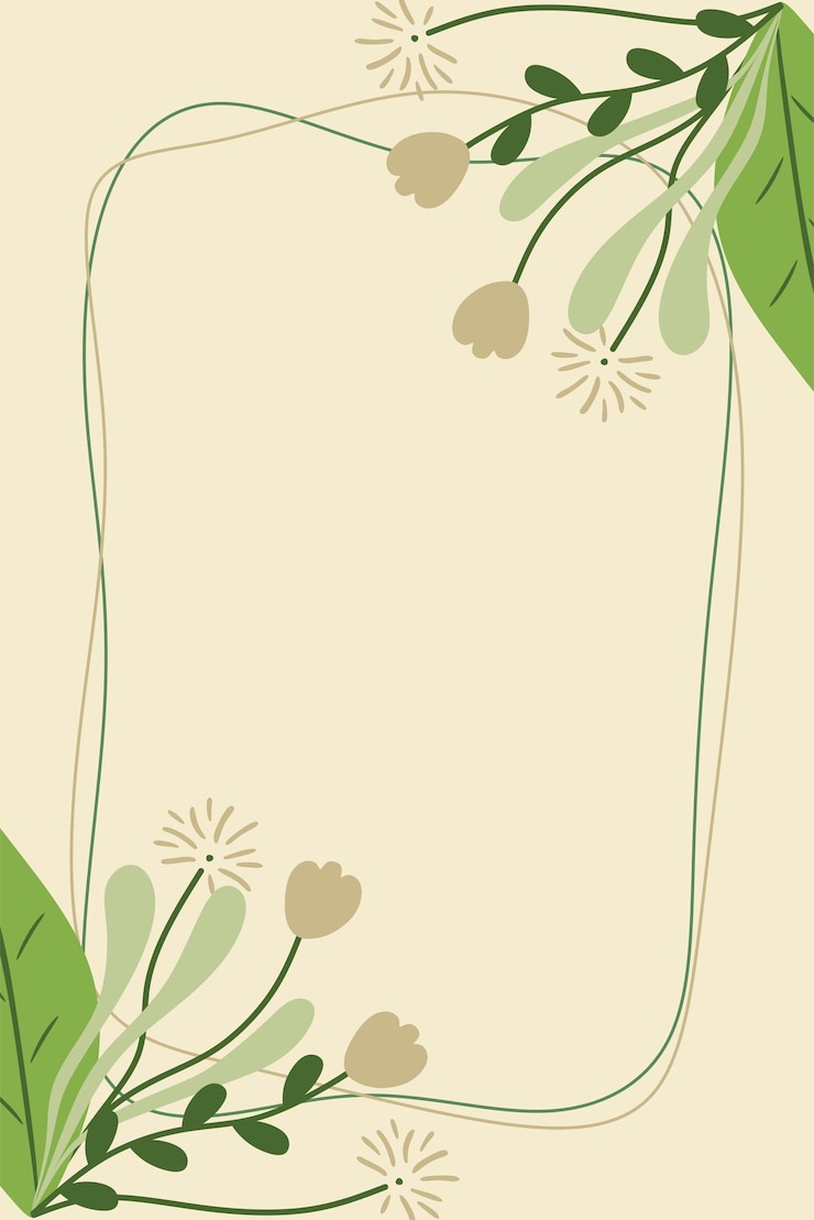 Beautiful floral Background with green color