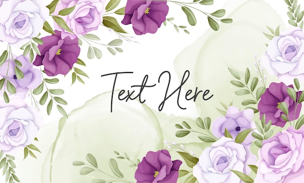 Beautiful floral background with soft floral ornament