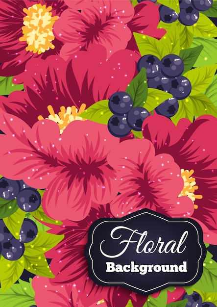 Beautiful floral background