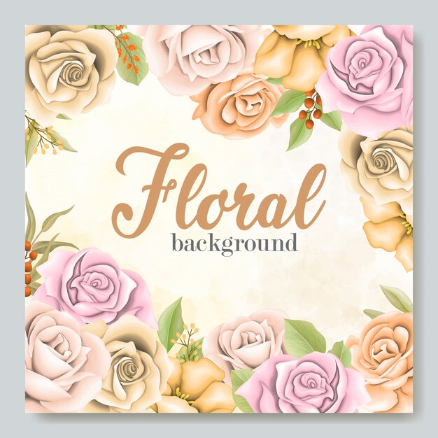 Beautiful floral background