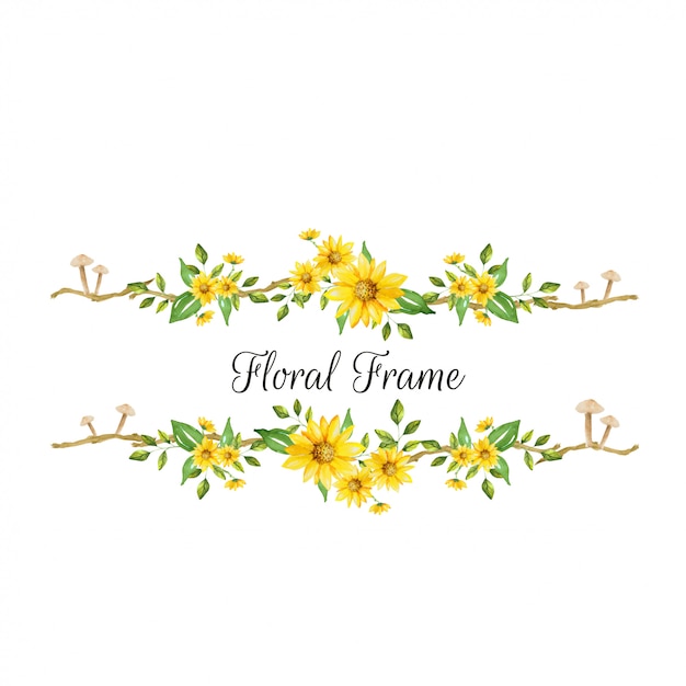 Vector beautiful floral banner