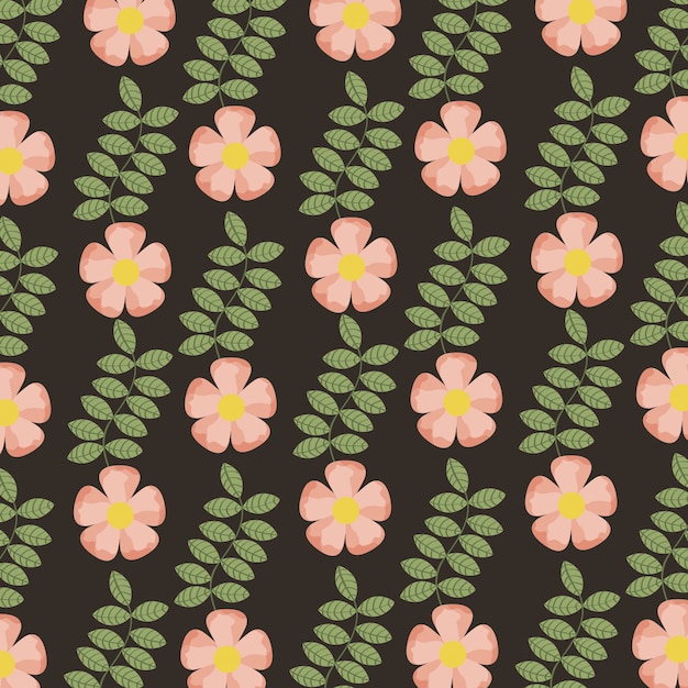 Vector beautiful floral decorative pattern background