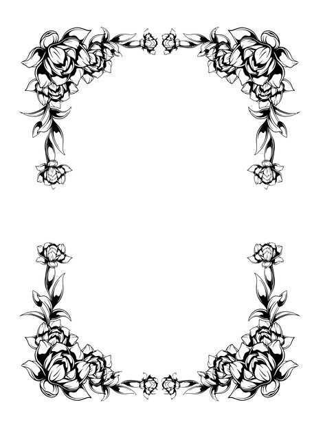 Vector beautiful floral design for vector wedding ornament