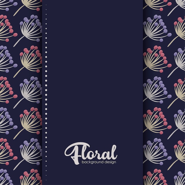 Vector beautiful floral design