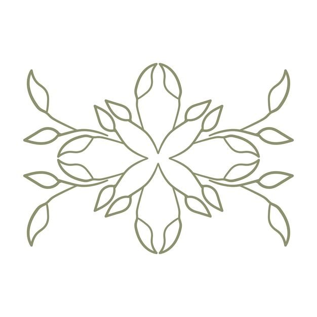 Bellissimo ornamento floreale doodle