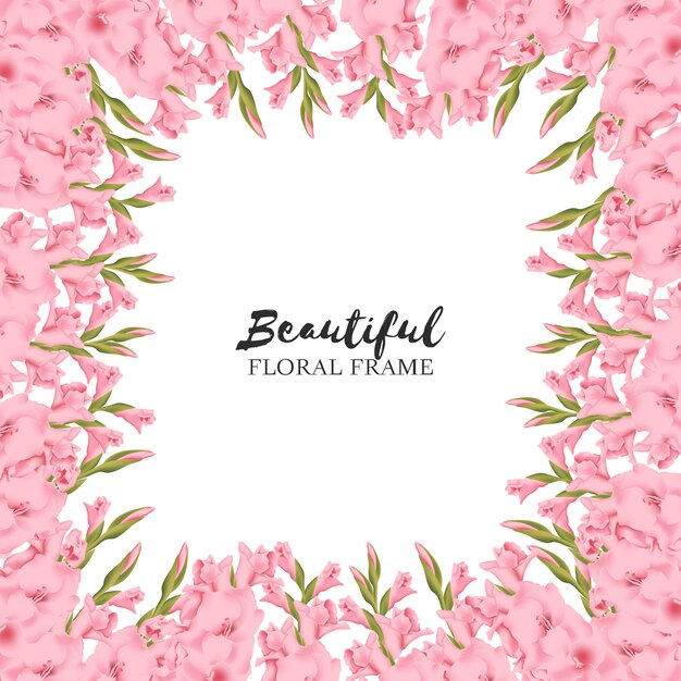 Beautiful floral frame background