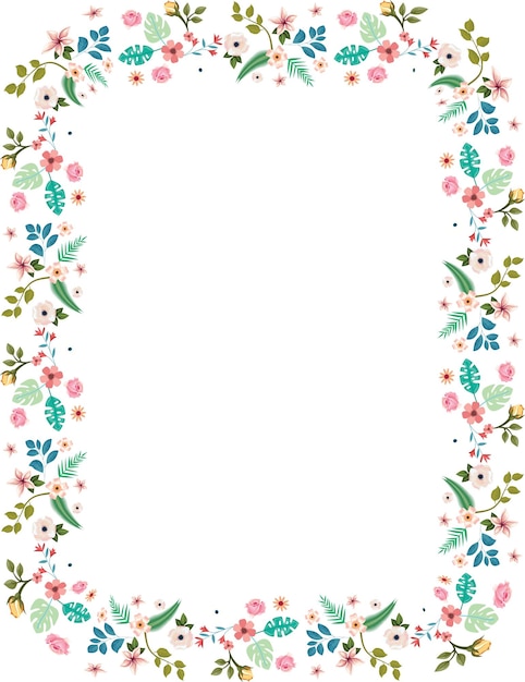 beautiful floral frame latest design element