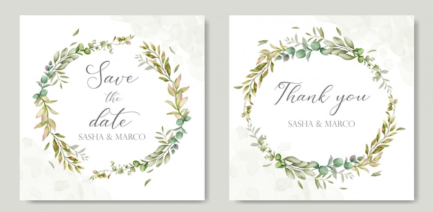 Vector beautiful floral frame for wedding invitation