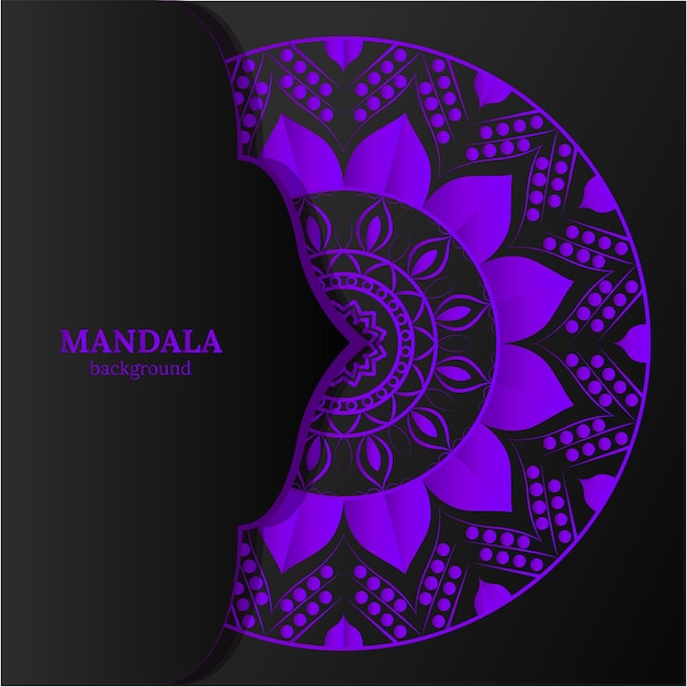 Beautiful floral mandala design creative ornamental decorative element in circle shape
