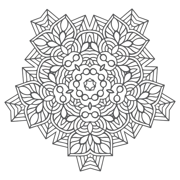 beautiful floral mandala vector for design