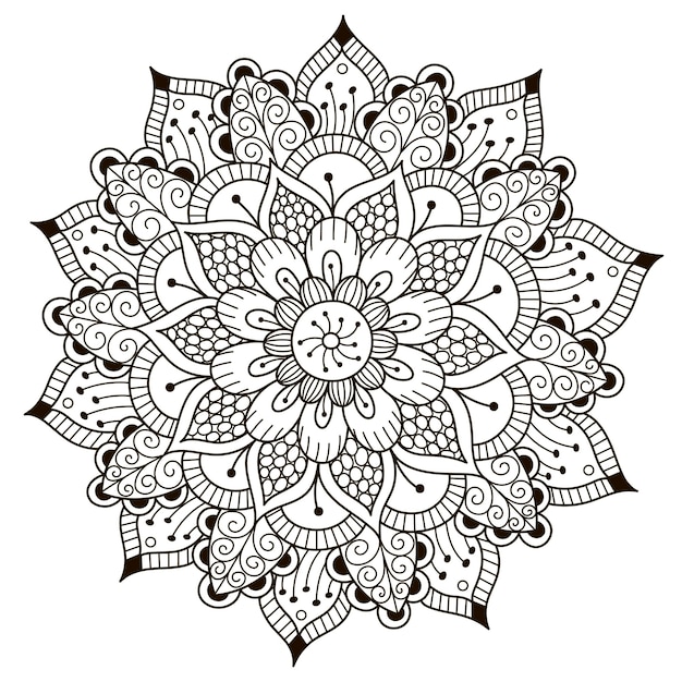 Beautiful floral mandala