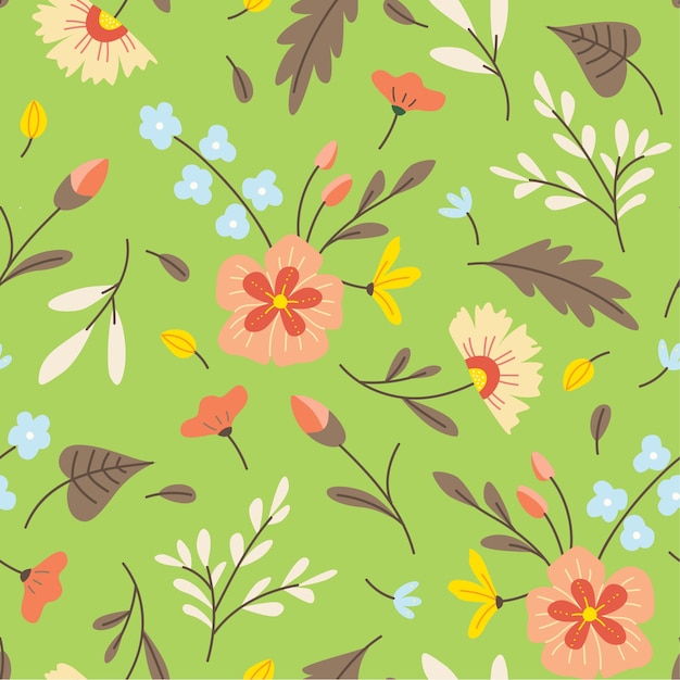 Beautiful floral seamless background