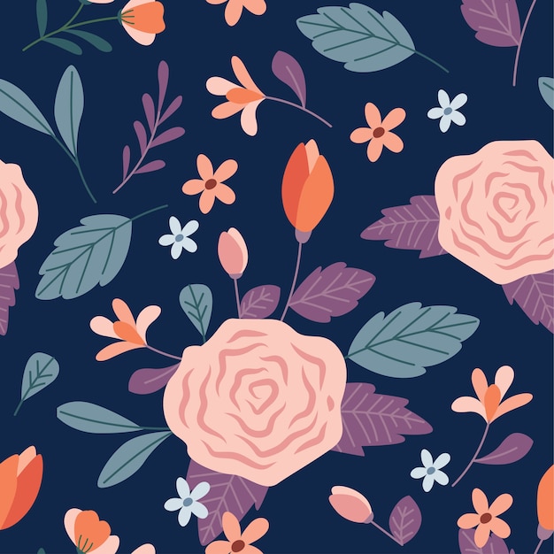 Beautiful floral seamless background