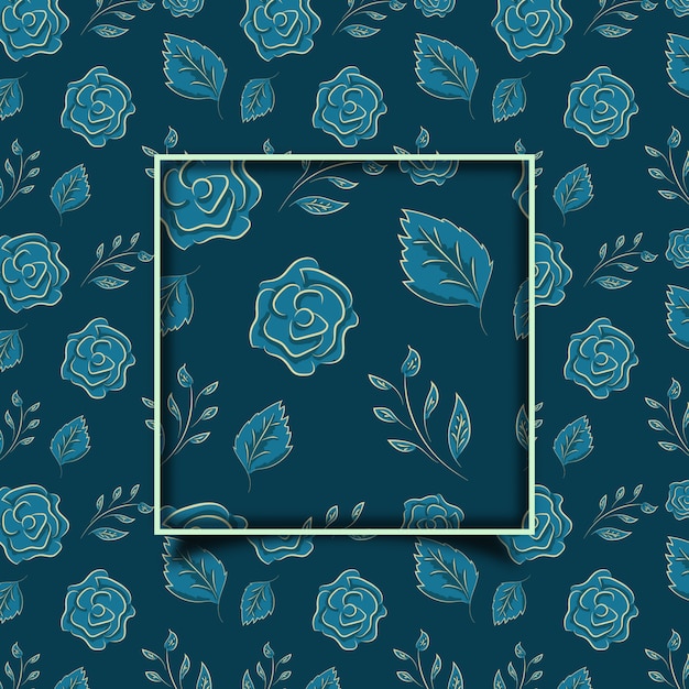 Beautiful floral seamless hand drawn pattern design