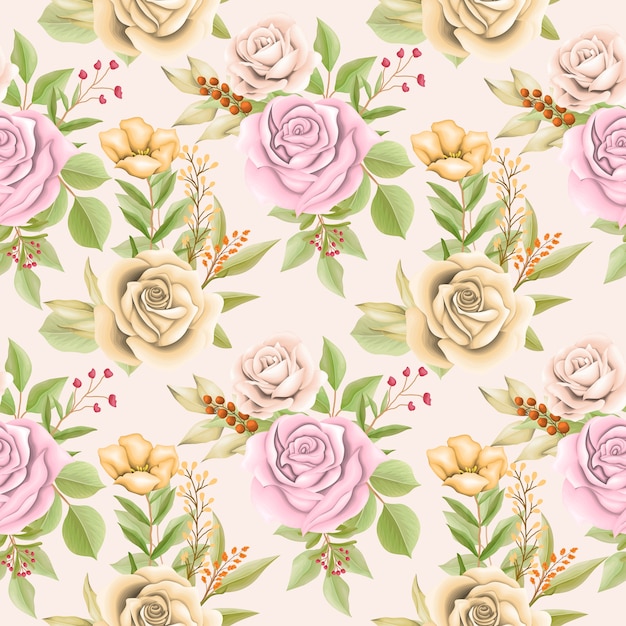 Beautiful floral seamless pattern