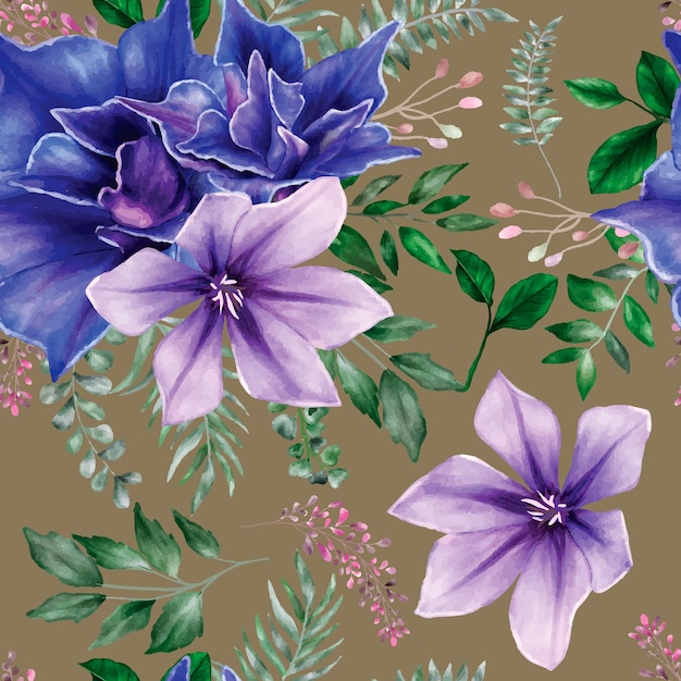 Beautiful floral seamless pattern