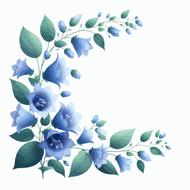 花のデザインのコピースペースベクトルイラストの美しい花の背景.