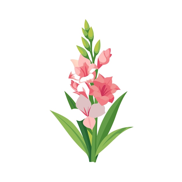 beautiful flower flat style vector illustration