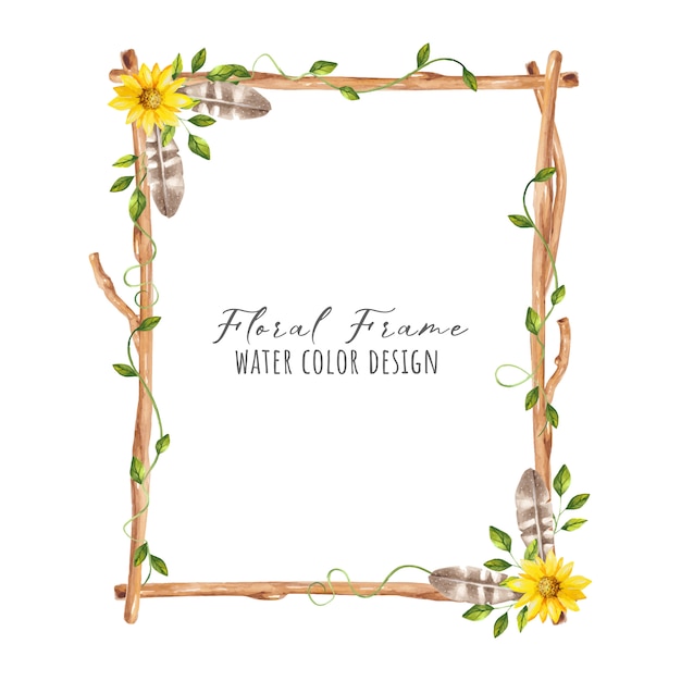 Beautiful flower frame