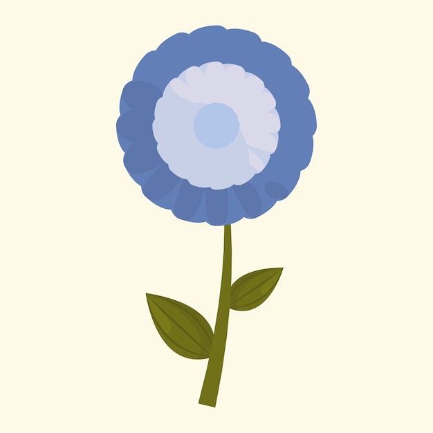 beautiful flower icon over white background