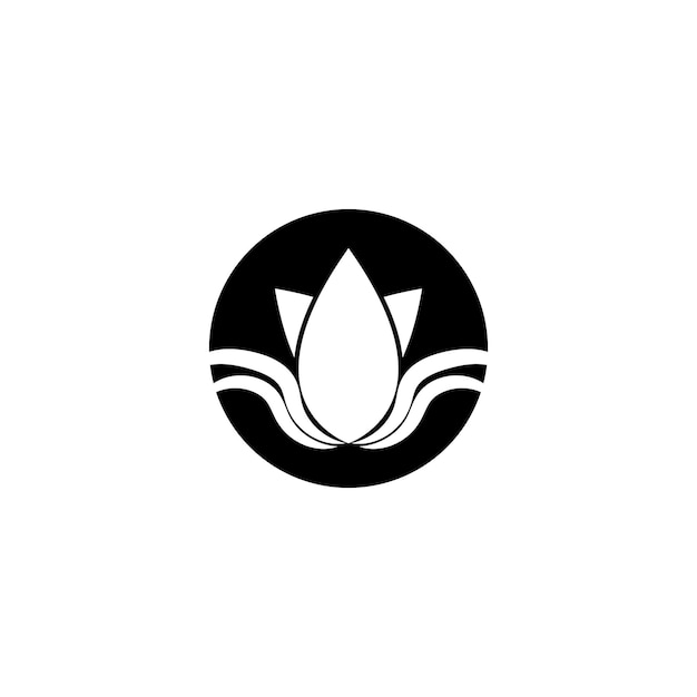 Beautiful flower lotus logo and vector template