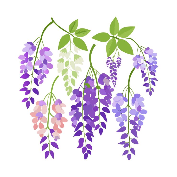 美しい花 ミニマリストの花のベクトルイラスト