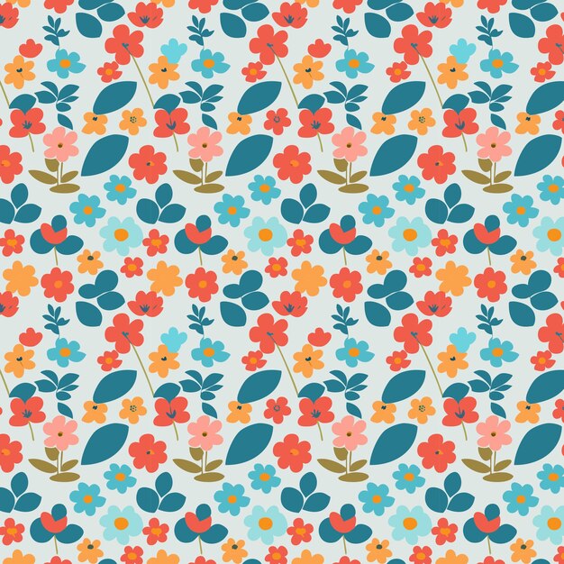 Beautiful flower pattern collection with leaves floral bouquets flower compositions floral pattern