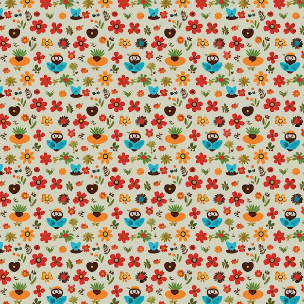 Beautiful flower pattern collection with leaves floral bouquets flower compositions floral pattern