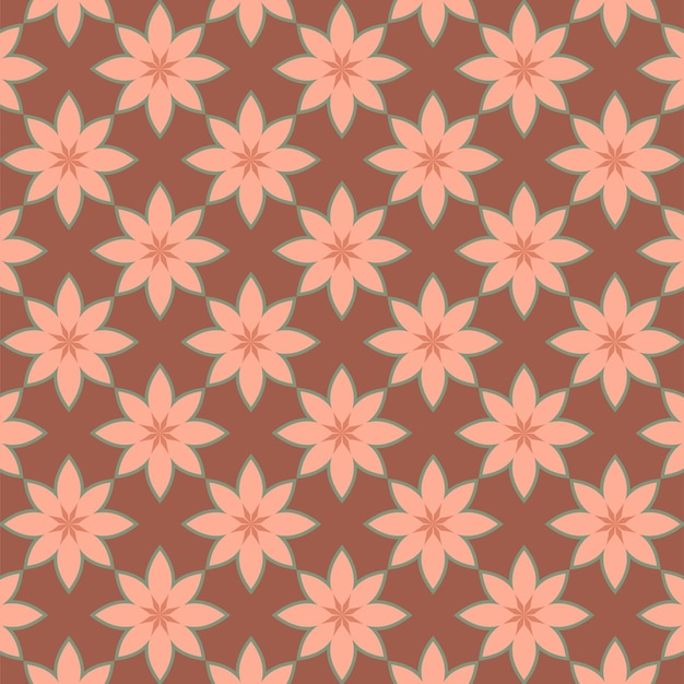 Beautiful flower pattern template