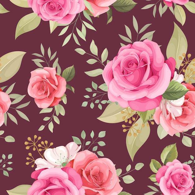 Beautiful flower seamless pattern