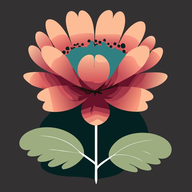 Vector beautiful flower vector design