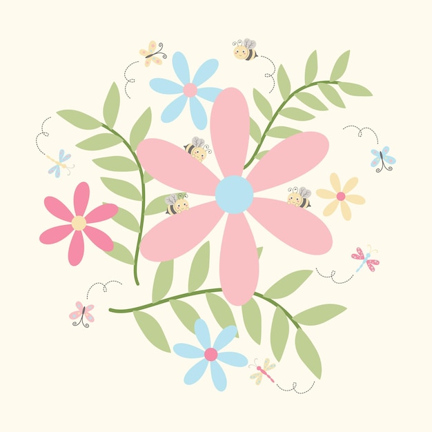 Beautiful flower vector