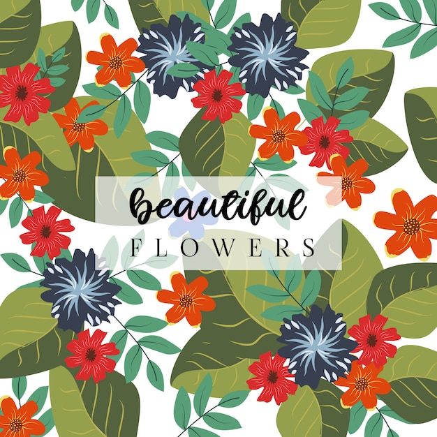 Beautiful flowers background