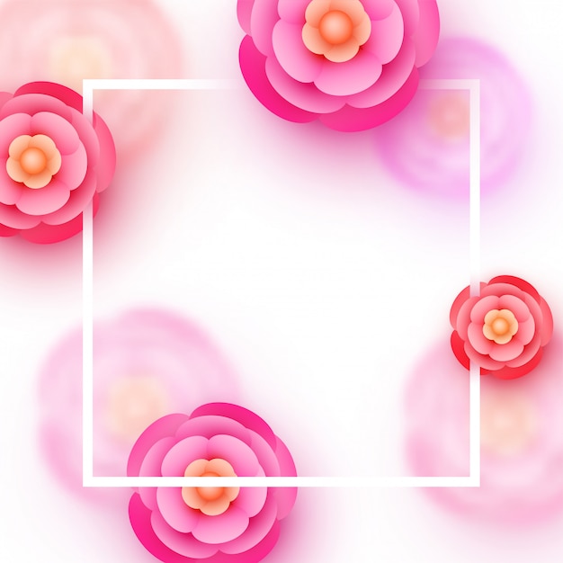 Beautiful Flowers decorated background 