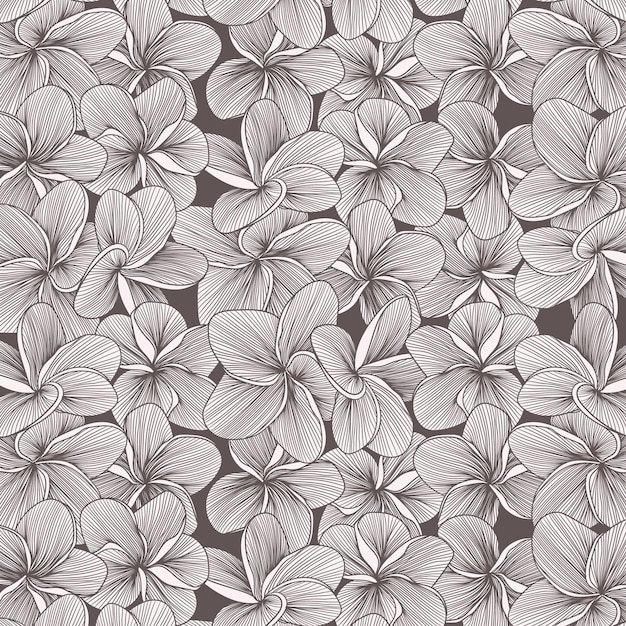 beautiful flowers pattern for background template