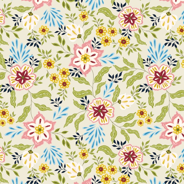 Beautiful Folk Garden Pattern Design