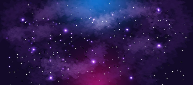 Vector beautiful galaxy background