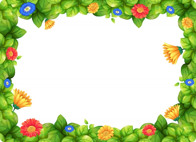 Beautiful gerbera flower frame