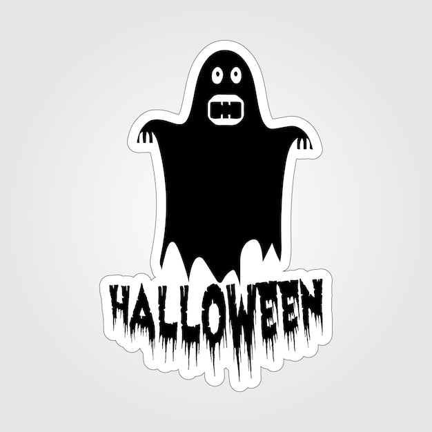 Красивые наклейки с призраками, жуткие и милые наклейки на Хэллоуин