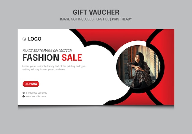 Beautiful gift voucher template design